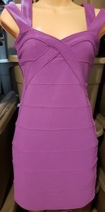 Topshop Purple Bandage Dress